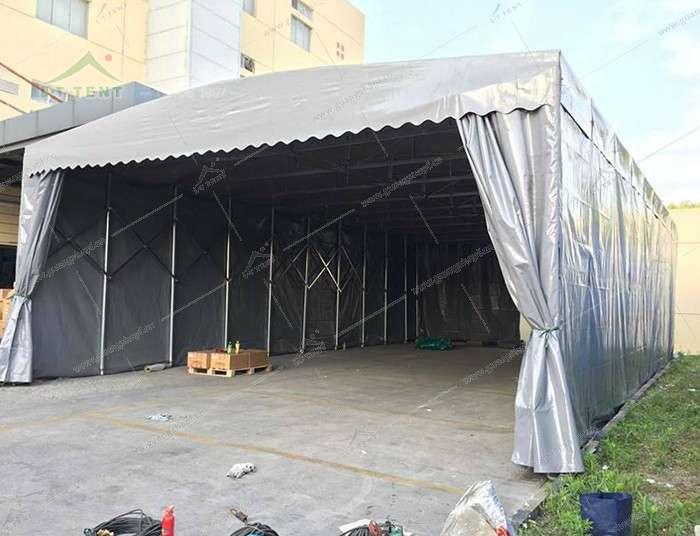 鋼架移動(dòng)伸縮篷房