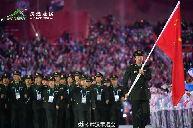 軍用篷房生產廠家 靈通賽事篷房為軍運再添色彩